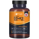 Vitamina D3 4000IU & K2 MK7 100μg Compresse vegetariane I 180 (6 mesi di alimentazione) Facile da ingoiare supplemento per il supporto immunitario, Calcium Boost, Bone & Muscle I Made in the UK by Prowise Healthcare