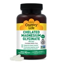 Paese Vita Chelata Magnesio Glycinate 400mg, 90 compresse, Certificata senza glutine, Certificata Vegan, Certificata Halal, Non OGM