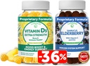 Lunakai Vitamina D3 e Elderberry Gummies Bundle - Immunity, Bone e Mood Support Supplemento per Adulti & Bambini - Non-GMO, No Corn Syrup, Tutti Natural Gummy