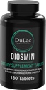 Dulàc - Diosmin Hesperidin 1000mg Integratore alimentare 180 compresse, Arricchito con Estratto di castagne di cavallo e macellerie