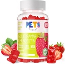 Animali Puri Glucosamina Condroitin Gummies con MSM & Elderberry Extra Forza - Supporto congiunto, Antiossidante Integratore di Supporto Immune per Adulti, Uomini & Donne. Fragola