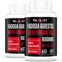 1600mg Fadogia Agrestis Tongkat Ali Supplemento, Fadogia Agrestis Estratto per gli uomini con Ashwagandha - Forza massima, 120 Softgels