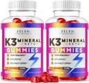 (2 Pack) K3 Mineral Keto Gummies - Keto K3 Mineral Gummies, K3 Mineral Advanced Formula Gummies - K3 Vitamin Supplement, Keto ACV Gummies K3 Mineral Gummy - 120 Gummies per 2 Mesi