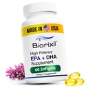 Vegan Omega 3 supplemento di alta potenza EPA DHA Omega 3 supplemento da olio di alghe facile da ingoiare piccole capsule di gel morbido.