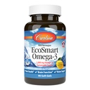 Carlson - EcoSmart Omega-3, Sorgente Sostenibile, promuove Cuore, Cervello, Visione & Joint Health, Limone, 90 gel morbidi