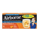 Vitamina C 1000mg (per porzione) - Compresse Effervescenti Arancio Zesty Airborne (36 contano in una scatola), Integratore di Supporto Immune senza Gluten e Alto in Antiossidanti