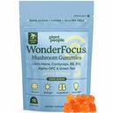 Pianta Persone WonderFocus Mushroom Gummies Mini con Lion’s Mane & Cordyceps Nootropic Brain Supplemento Boosts Memoria Focus Energy & Mood in Adults No Sugar 100% Vegan Citrus Flavor Trial Size