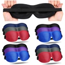 Bonuci 12 Pack Sleep Mask Blackout 3D Eye Mask for Ultralight Sleeping Night Blindfold Eye Covers with Adjustable Strap for Men Women Travel Gift Back and Side Sleeper (Multicolor)