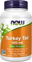 NOW Foods Supplements, Turchia Tail 500 mg, Super Mushroom, Realizzato con Organic Turkey Tail Mushroom e Mycelium, 90 Veg Capsule