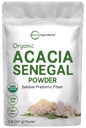 Micro Ingredienti Organic Acacia Senegal Polvere di fibra, 2 lb | Fibra solubile istantanea | Prebiotico a base vegetale per Gut & Salute Digestiva | Non OGM, Senza glutine, Vegan