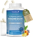 Magnesio Complesso Chelato Magnesio Glycinate w/Malate, Taurate& Herbal Extracts for Support Sleep, Muscle,Cortisol & Heart Health, Gluten Free, Vegan, Non GMO, High Absorption,120 Capsule