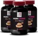 Supporto per erbe - MUIRA PUAMA BARK EXTRACT - Synergy Energy, Endurance Lift, Rivestimento basato sulle piante, Miscela energizzante, Ricarica giornaliera, Potenza di messa a fuoco, Attivazione dello stile di vita 3 Bottiglie 180 Capsule