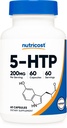Nutricost 5-HTP 200mg, 60 Capsule Vegetariani (5-Hydroxytryptophan) - Non-GMO & Gluten Free