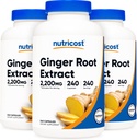 Estratto di radice di zenzero di Nutricost 550mg, 240 capsule (3 bottiglie)