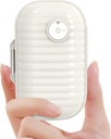 Organizzatore di pillole di viaggio, 7 giorni portatile caso di pillola, piccolo contenitore di pillole per il contenitore di vitamina della medicina portatile di borsa tasca (bianco della carne, 1 confezione)