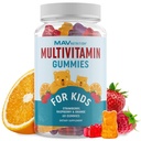 Bambini Multivitaminici | Vitamine A, B, C, D & Zinc per Immunità, Crescita e Sviluppo | Multivitaminici giornalieri per bambini Età 2+ | Non-GMO, Terzo-Party Testato Frutta Mista Supplemento | 60 Gummies