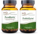 MD Prescriptives PureBiotic e ProbioZyme Bundle - Digestivo & Gut Health Supplement - 60 Capsules/90
