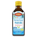 Carlson - Kid's The Very Finest Fish Oil Liquid, 800 mg Omega-3s, Norvegese, Wild-Caught Fish Oil, Omega 3 Liquid per bambini, Sostenibilmente Sourced, Limone, 200 ml