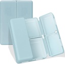 FYY Daily Pill Organizer, 7 scomparti Portable Travel Pill Case, [Folding Design] for Purse Pocket to Hold Vitamins,Cod Liver Oil,Supplements and Medicine-Blue