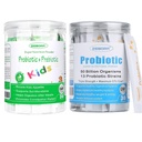 Probiotici ZEBORA per donne, uomini e bambini Età 3+, Prebiotici e Probiotici Polvere per la salute digestiva e immunitaria – Supporto sano-respiratorio-sistema Gluten libero e non OGM, 30 Borse