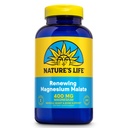 Malato di Magnesio di Rinnovo di Natura 200 mg - Uno al giorno - Muscolo, Cuore, Salute di Neve e Supporto di Bone - Assorbimento massimo - Lab verificato - Garanzia di 60 giorni - 250 Serve, 250 compresse