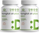 2 Pack Tongkat Ali Estrarre 300:1 con Horny Goat Weed 1.100mg, 480 * capsule – Indonesiano Longifolia Root Eurycoma Longifolia – Supplemento di erbe ad alta resistenza per l'energia