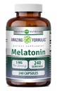 Incredibile Formulas Melatonin Supplemento | 5 Mg Per Serving | 240 Capsule | Non-GMO | Gluten Free | Made in USA