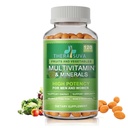 Tutti Natural Multivitamins & Minerals + B Complex + Calcio + Magnesio + Zinco, 100% Vegan Sorgente Tutto Integratore alimentare, Supporto nutrizionale completo per gli uomini e le donne- 120 capsule, 60 giorni di alimentazione