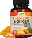 Integratore curcuma curcuma curcuma 2600mg - con Ginger & Turmerico Organico, 95% Curcuminoidi, BioPerine Pepe Nero per Migliore Assorbimento, Supporto misto Vegan Natura, Non OGM, Bottigliato negli Stati Uniti - 60 Capsule