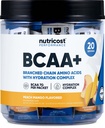 Nutricost BCAA+ Hydration Peach Mango Flavor (20 Stickpacks) - Aminoacidi a catena ramificata con Hydration Complex - Gluten-Free, Non OGM
