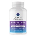 DR. EMIL NUTRITION Peptidi Multi Collagen Plus Biotina e Vitamina D - Integratori Biotina e Collagene per Pelle e Unghie - Pillole Biotina per la Crescita dei Capelli