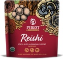 Polvere di Reishi - Polvere di estratto di funghi organici - integratori di funghi per il supporto immunitario, sollievo di stress, sonno migliore 60g