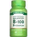 Nature's Truth Vitamin B Complex | 60 capsule | High Potency B-100 | Non-GMO & Gluten Supplemento gratuito