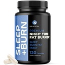 Bruciatore grasso di notte a Shred mentre si dorme | Bruciatore grasso della pancia, Blocker del carb e supplementi di supporto perdita di peso | Perdere peso, supporto Metabolismo e Aumento della caduta Asleep | 120 pillole di dieta di notte