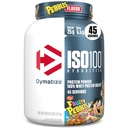 Dymatize x ciottoli fruttati ISO100 Whey Protein Powder Isolate, 25g di proteine, 5.5g BCAAs, 120 Cal., senza glutine, 1g grasso, 1g zucchero, 2g Carb (45 Servings)