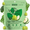 Pianta Persone WonderGreens Veggie Gummies Super Greens con Probiotics Multivitamin Support Gummy per il benessere, energia, Immune e Gut Health, Green Apple Flavor (60 Conte)