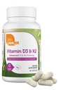 Zahler Vitamina D3 5000 IU K2 - Advanced Vitamin D3 K2 Formula - Bone Density & Calcium Absorption - Kosher Vegetariano MK7 Vitamina K2 D3 Vitamina Supplemento - VIT D3 K2, Vitamina D K2 (60 capsule)