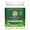 Organic Greens Powder Superfood Complex | Polvere Super Greens Organica da succo crudo con Probiotici Moringa Foglia & Minerali Electrolyte | Vegan Non OGM No Aggiunto Zucchero (Mint, 45 Servings)