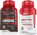 Erbtonici Coreano Panax Rosso Ginseng e Booster di testosterone per gli uomini Bundle