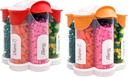 Extra Large Pill Organizer Daily, Weekly, Mensile Supplemento Bottiglia, Grazioso Blossom Pill Dispenser con 7 XL Confronti (2 Pack Combo) (Orange and Red)