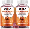 Ashwagandha Gummies, Gummie calme con estratto di radice di Ashwagandha Vitamina D Zinco, Ashwagandha Supplemento per il bilanciamento dello stress del sonno, Vegan, Non OGM, Senza glutine, 120 Conte