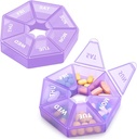 Organizzatore di pillole settimanali Grande 7 giorni organizzatore della scatola di pillola Caso di medicina quotidiana per le pillole dell'olio di pesce della vitamina Supplementi Artrite amichevole
