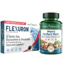 Prodotti di purezza Bundle - Men's Perfect Multi + Flexuron Joint Formula Men's Multi Supports Healthy Vitality, Energy +More - Flexuron - 3X Better Than Glucosamine & Chondroitin - 30 Day Supply