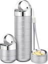 Organizzatore di viaggio del metallo di Zannaki, scatola di pillole settimanali impermeabile portatile, contenitore di cassa della grande lega di alluminio, BPA Free 7 giorno dell'organizzatore di medicina quotidiana per la vitamina, olio di pesce, supplemento