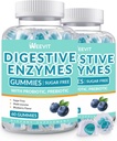 Gli enzimi digestivi Gummies, gli enzimi digestivi masticabili per le donne e gli uomini con la miscela di probiotici e prebiotici, zucchero libero | Vegan