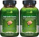 Irwin Naturals Daily Gentle Cleanse - 60 Liquid Soft-Gels, Confezione da 2 - Formula non lassativa con Triphala
