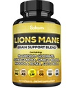 Leoni Mane Supplemento capsule con Magnesio con Ashwagandha Root, Ginkgo Biloba, Rhodiola Rosea e Gotu Kola - 210 Vegan Capsules - Support Brain Health, Positive Mood & Energy Production