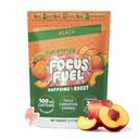 FocusFuel Energy Chews – Peach Flavor (15 Serve) – 100 mg di caffeina + Alpha GPC+ L-teanina + B12, Magnesio – Smooth Focus & Energy – No Crash or Jitters