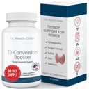 Dr. Westin Childs - T3 Conversion Booster - Supporto tiroideo per le donne con Hypothyroidism & Hashimoto - Iodio, Ashwagandha, Guggul Extract, Selenium & Zinc Complex - 60 Serve