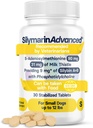 Integratore per la salute del fegato per cani di piccola taglia - Cardo al latte per il supporto del fegato dei cani con S-Adenosylmethionine (stesso) & Silybin - 30 compresse